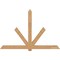 Ekena Millwork Kennewick Timber Gable Bracket, Western Red Cedar, 96"W x 64"H x 5 1/2"D x 5 1/2"F, 16/12 Pitch GBW096X64X0606KEN00SWR - alternate 1